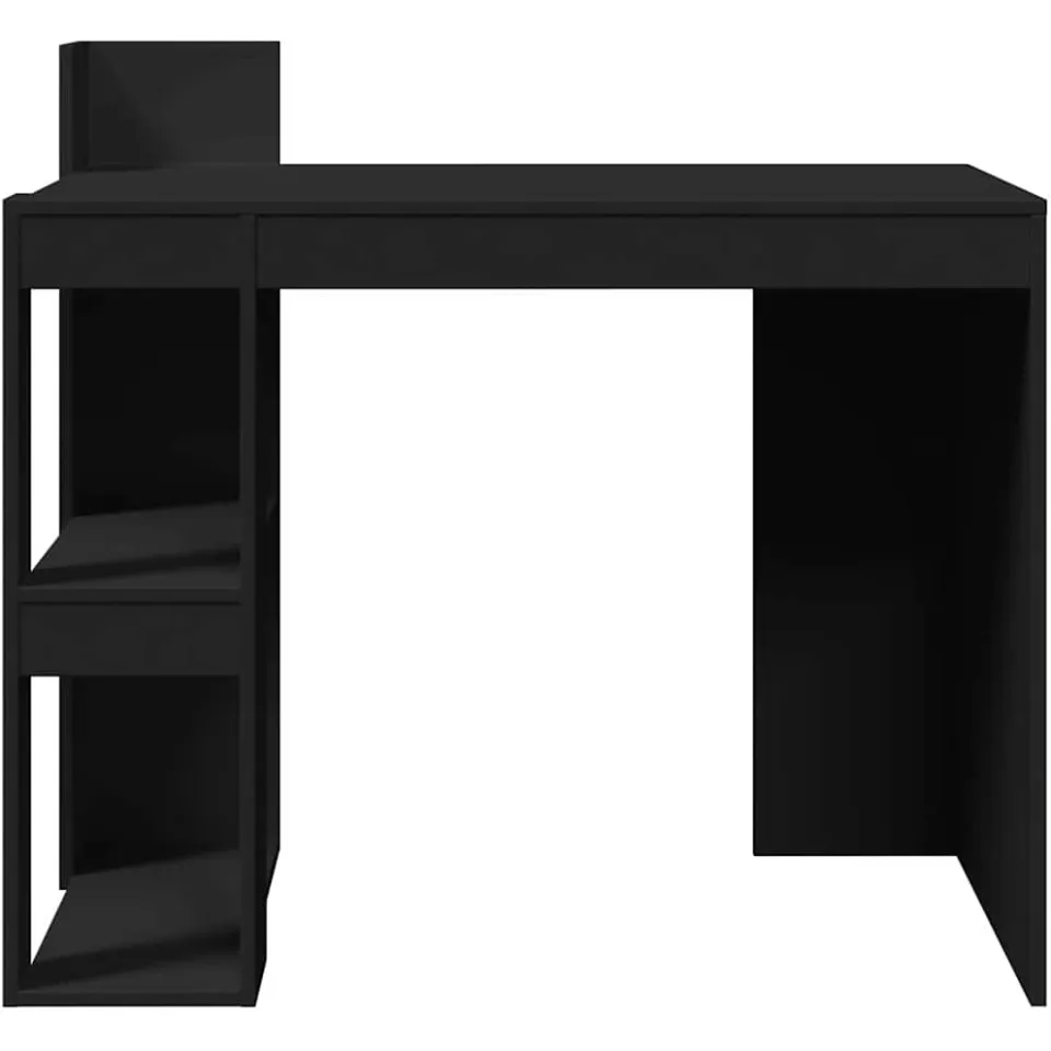 vidaXL Bureau 103,5x56,5x94 cm bewerkt hout zwart, foto 4