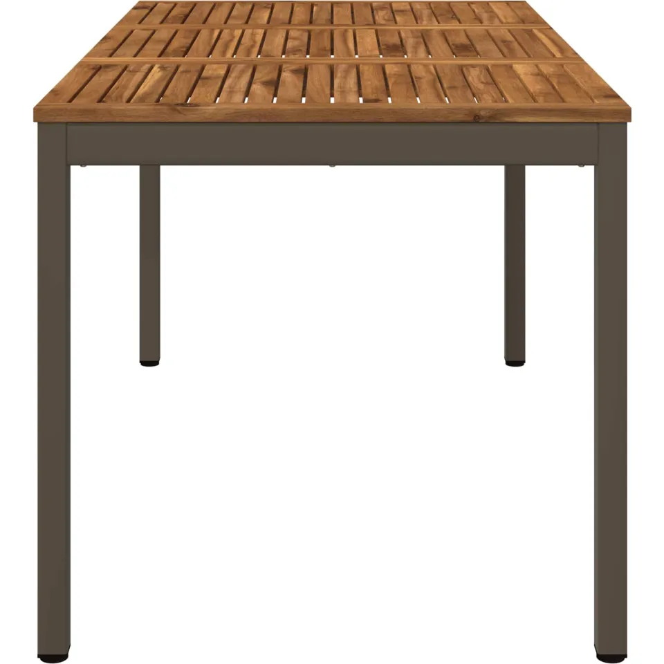 vidaXL Tuindiner tafel NAARDEN Natuurlijk en Koffie 141 x 80,5 x 75 cm bruin, foto 4