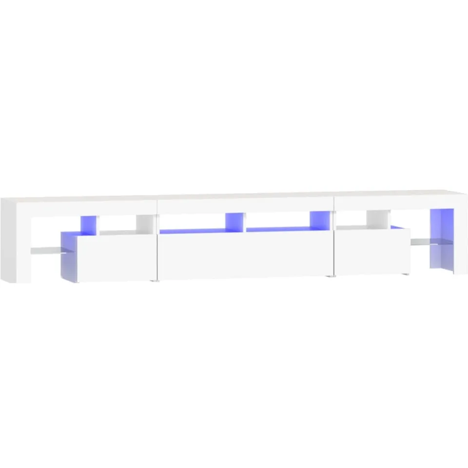 vidaXL Tv-meubel met LED-verlichting 230x36,5x40 cm wit, foto 3