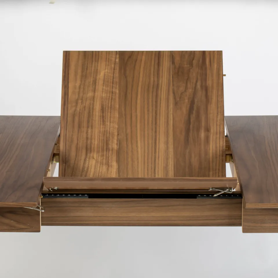 Zuiver verlengbare eetkamertafel Glimps (120/162x80 cm) walnoot, foto 3