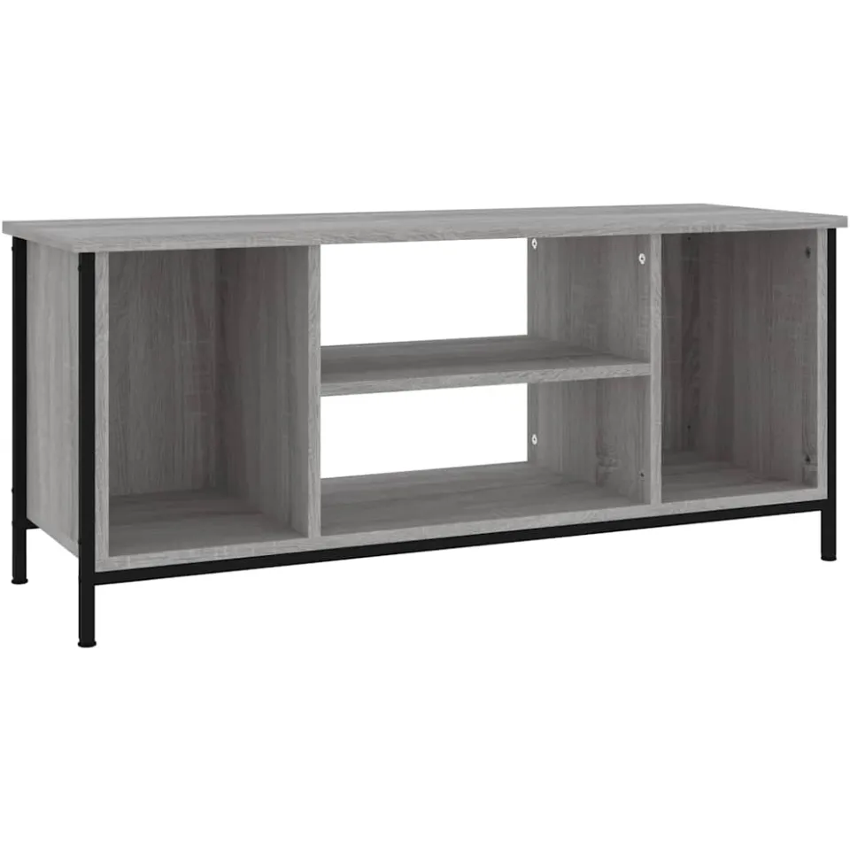 vidaXL Tv-meubel 102x35x45 cm bewerkt hout grijs sonoma eikenkleurig