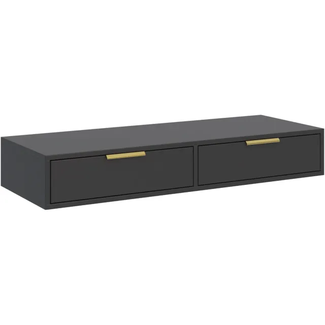Selsey VENA – Kaptafel met lades, zwart, 110 cm