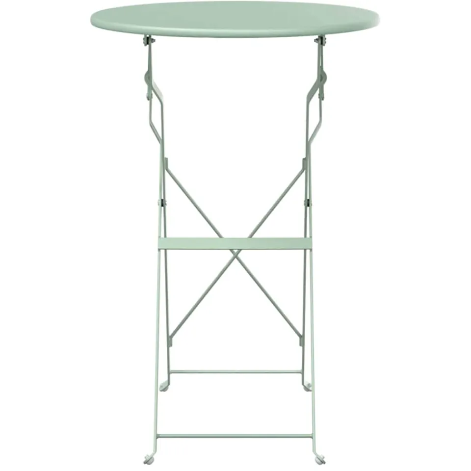 vidaXL Bistrotafel Licht muntgroen Ø 50 x 71 cm Poedercoating staal groen, foto 4