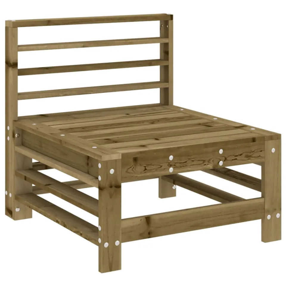 vidaXL 6-delige Loungeset geïmpregneerd grenenhout bruin, foto 4