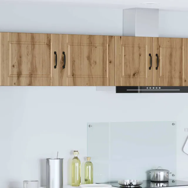 vidaXL Wandkast PORTO 2 st Artisanaal eiken 50 x 31 x 40 cm Bruin