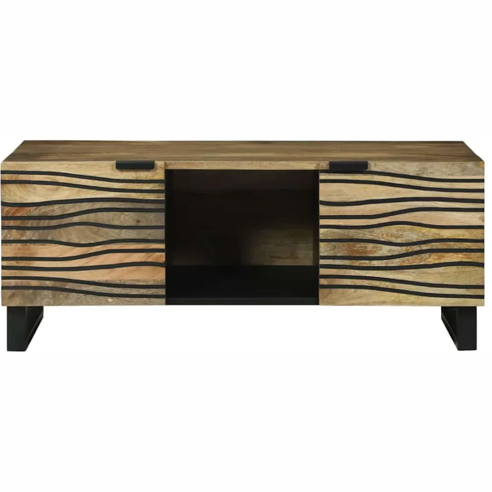 vidaXL Salontafel Naturel 100 x 54 x 40 cm Bewerkt hout, foto 3