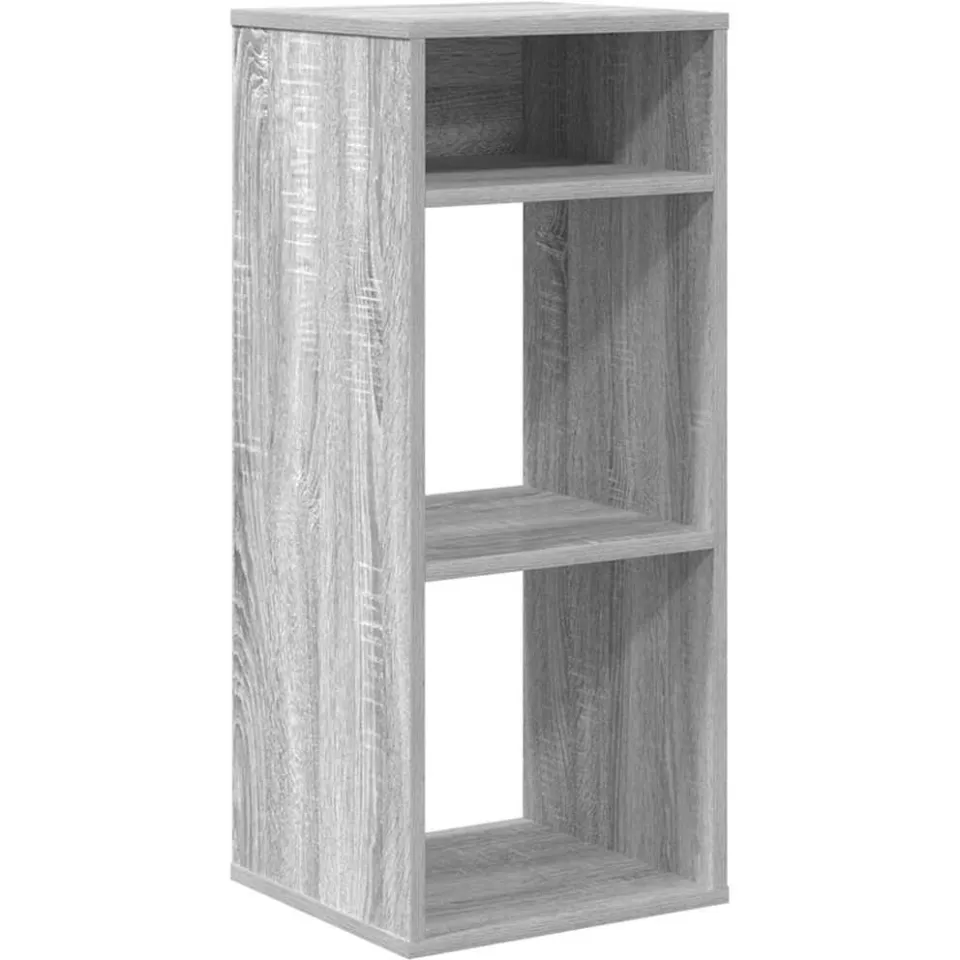 vidaXL Boekenkast 34x31x80 cm bewerkt hout grijs sonoma eikenkleurig, foto 3