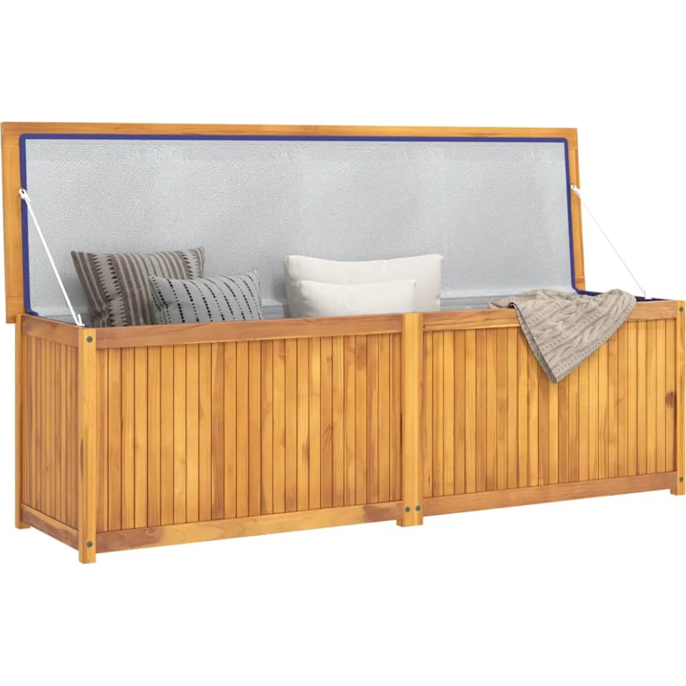 vidaXL Tuinbox 175x50x55 cm massief teakhout bruin, foto 3