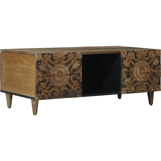 vidaXL Salontafel Bruin 100 x 54 x 40 cm Massief Mango Hout