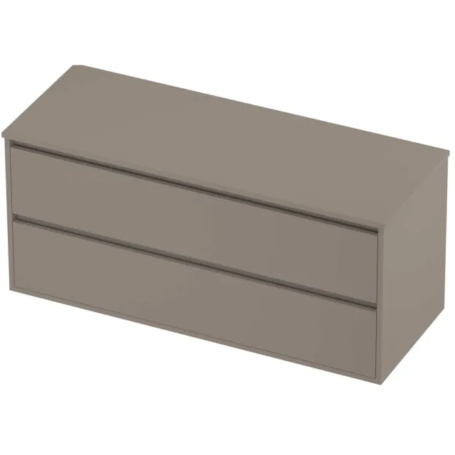 Proline Deck Badmeubelset Greeploos Symmetrisch Kader 2 Laden 120x46x54 cm Clay Beige