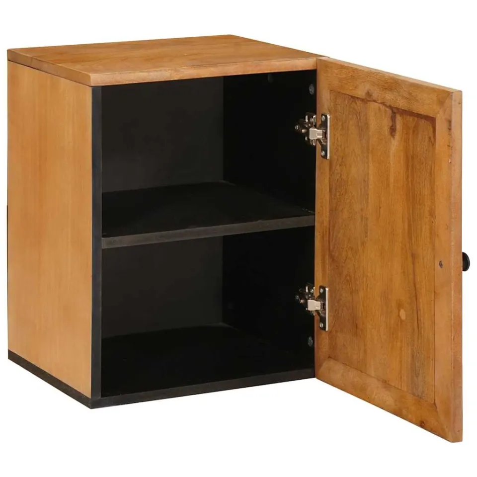 vidaXL Badkamerkast Licht Bruin 38 x 33 x 48 cm Bewerkt hout, foto 2