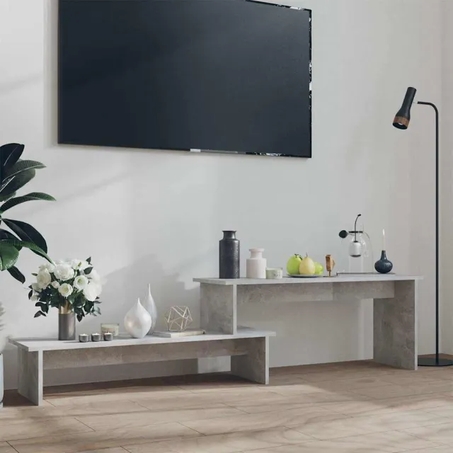 vidaXL Tv-meubel 180x30x43 cm bewerkt hout betongrijs