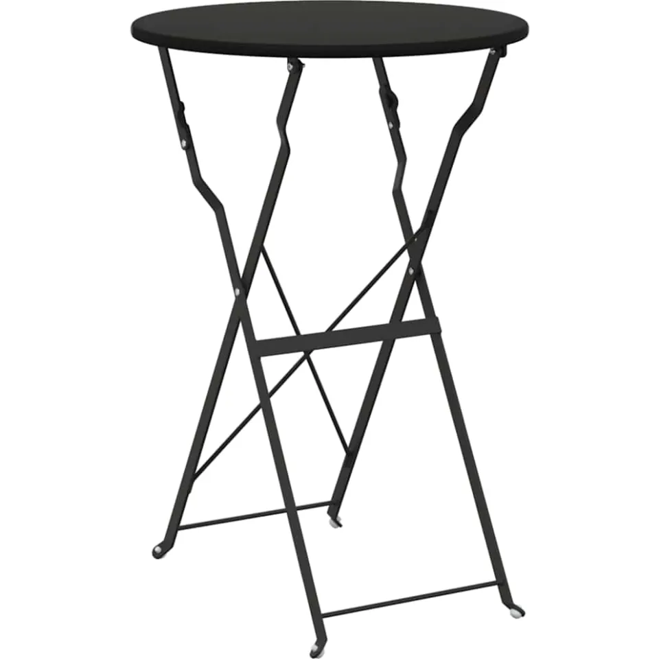 vidaXL Bistrotafel Antraciet Ø 50 x 71 cm Poedercoating staal Anthraciet