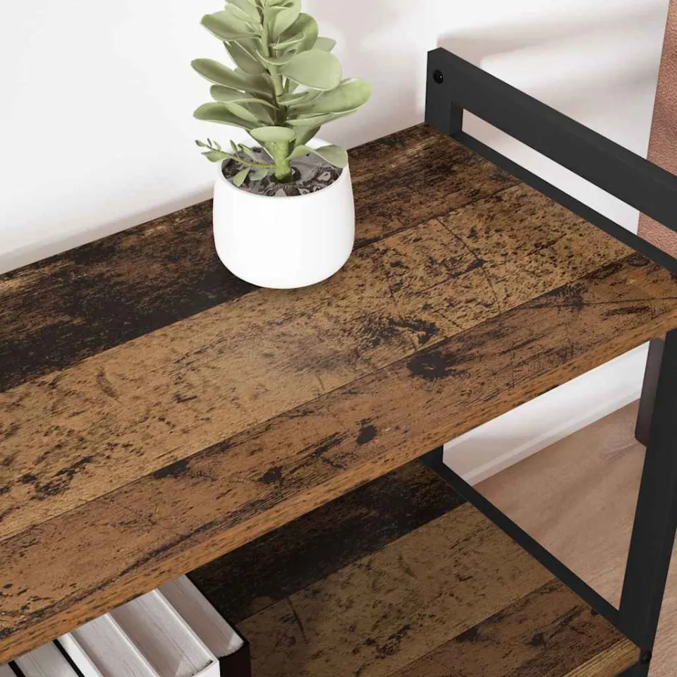 vidaXL Boekenkast 60 x 30 x 50 cm Bewerkt hout Oud hout bruin, foto 4