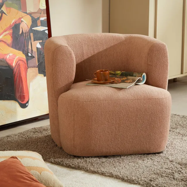 NOUS Living fauteuil Bidou Roze
