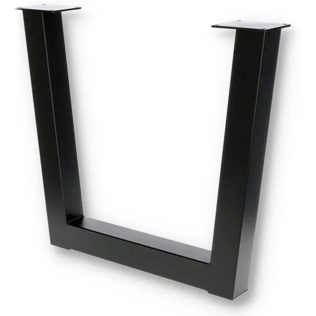 Seart Group Serie - Brede Trapezium Tafelpoot - 82x71 cm - Zwart - Stabiele Constructie