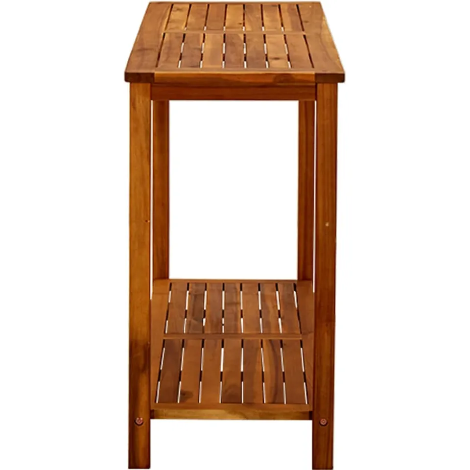 vidaXL Tuinwandtafel 110x40x75 cm massief acaciahout bruin, foto 3