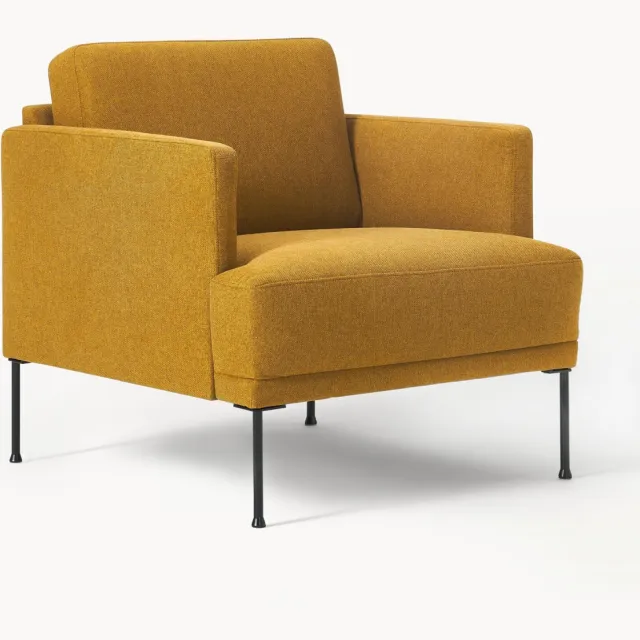 Westwing Collection Fauteuil Fluente Geel