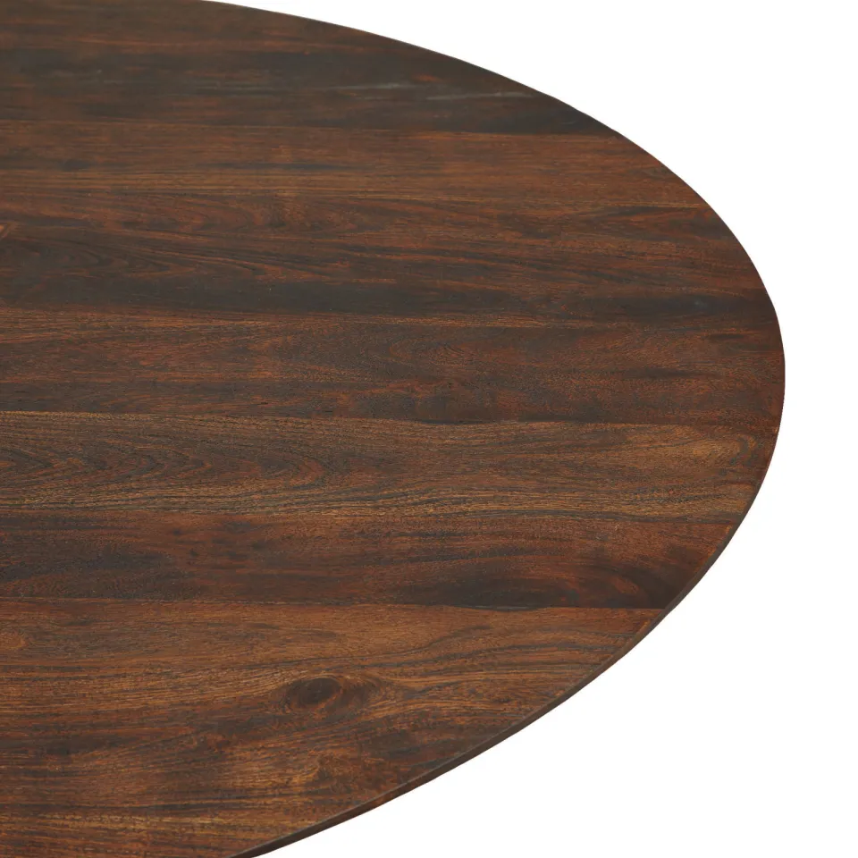 NOUS Living eetkamertafel Sansa (⌀140 cm) walnoot, foto 4