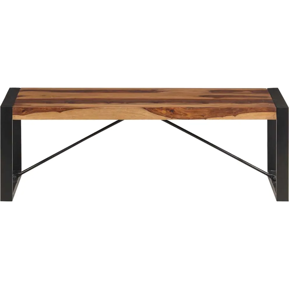 vidaXL Salontafel 120x60x40 cm massief acaciahout bruin, foto 2