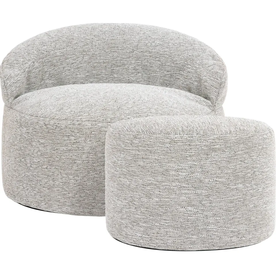 icon - Orb Zitzak Fauteuil met Poef - Binnen - Beige, foto 5