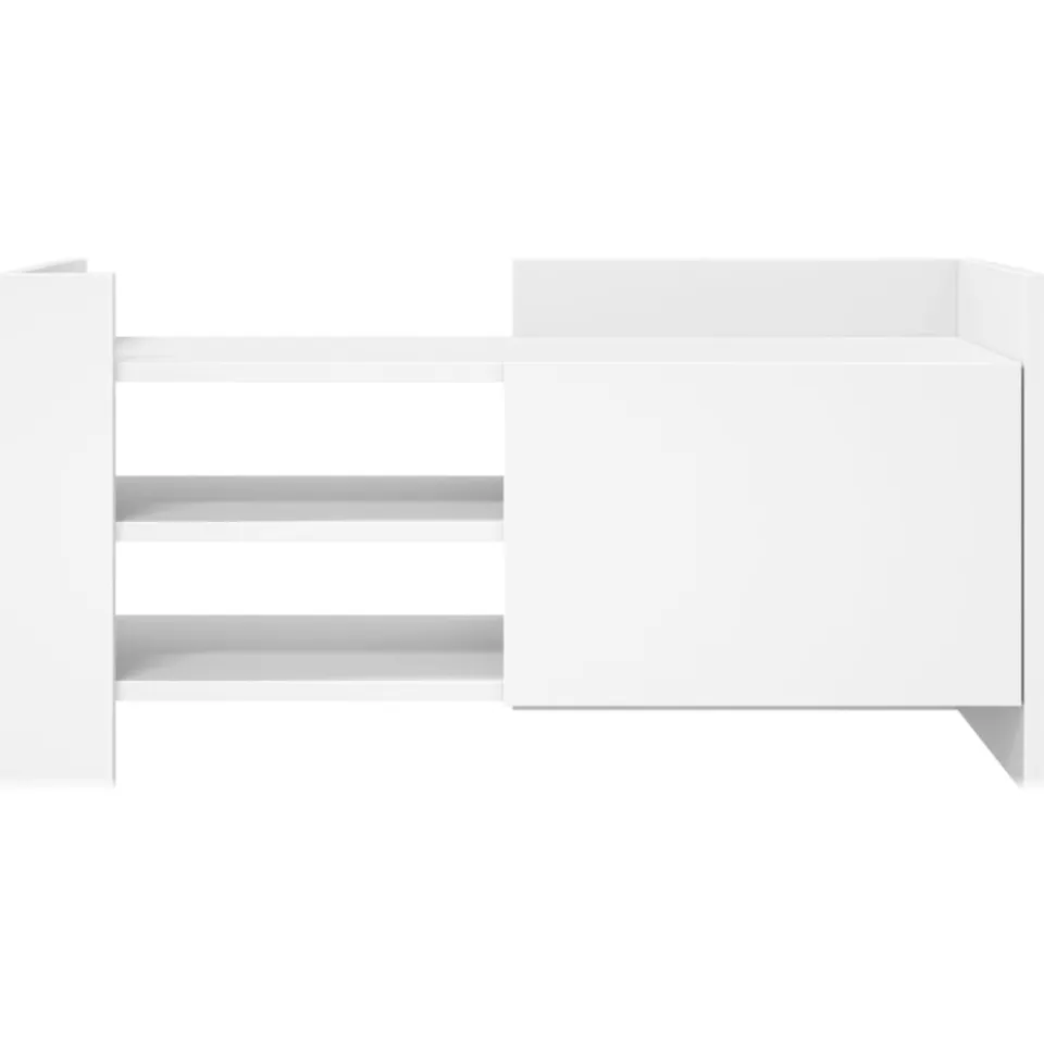 vidaXL Tv-meubel 80x35x40 cm bewerkt hout wit