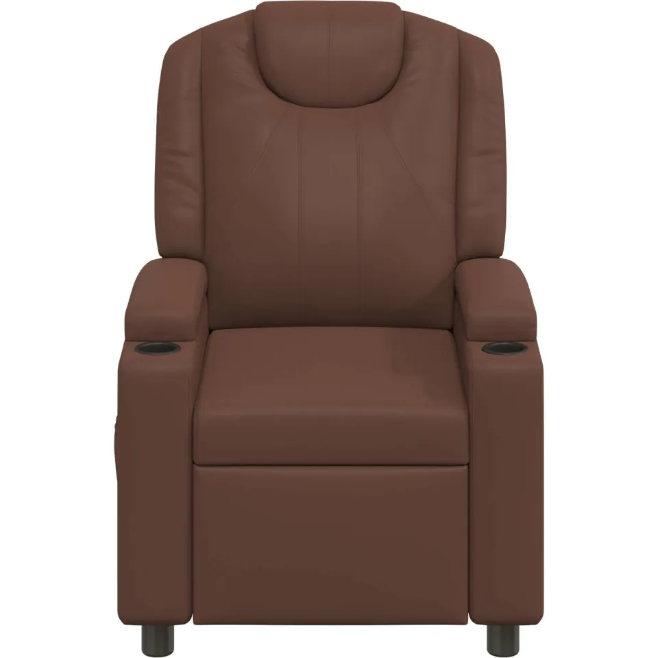 vidaXL Ligstoel Bruin 75 x 95 x 106 cm Stof, foto 4