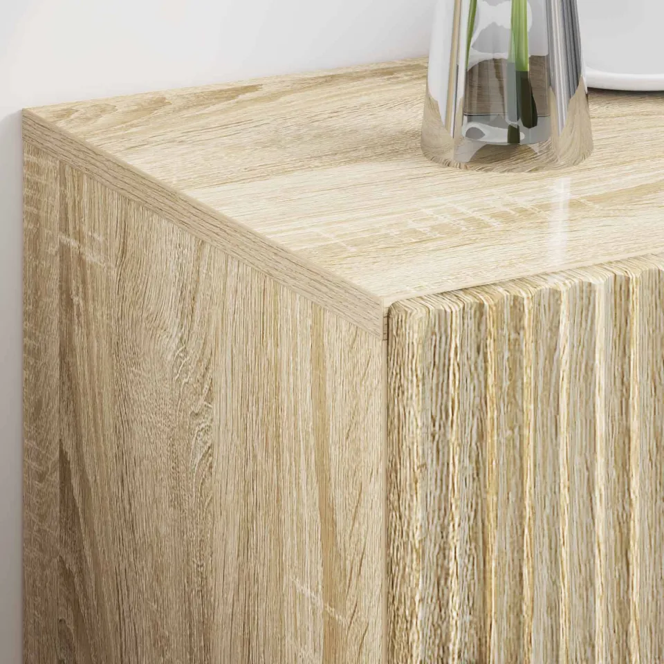 vidaXL Nachtkastje Sonoma Eiken 43 x 34,5 x 47 cm Bewerkt hout, foto 3