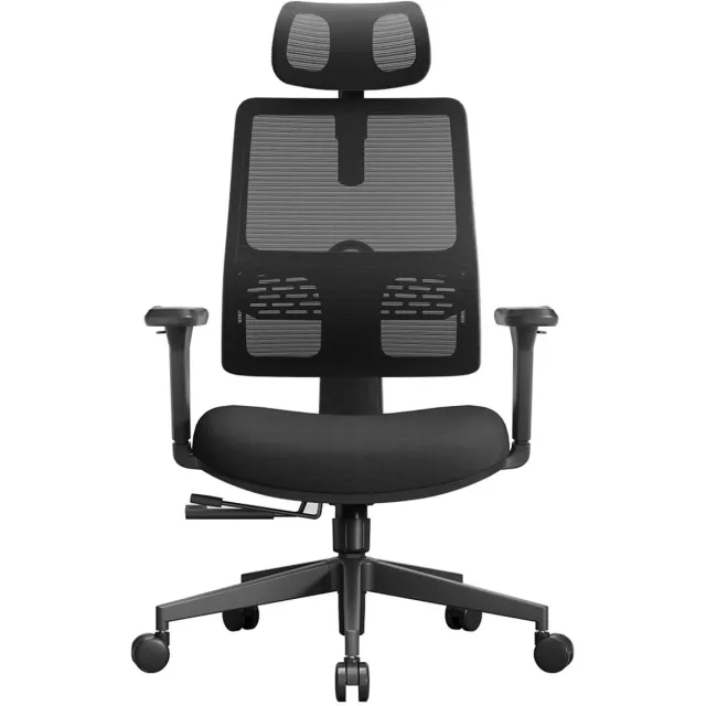 Corenia Ergonomische Bureaustoel – Comfortabele Bureaustoel – Verstelbare Stoel – Mesh Bureaustoel – Automatisch Lendesteun-Systeem – 3D Verstelbare Armleuningen - Zwart