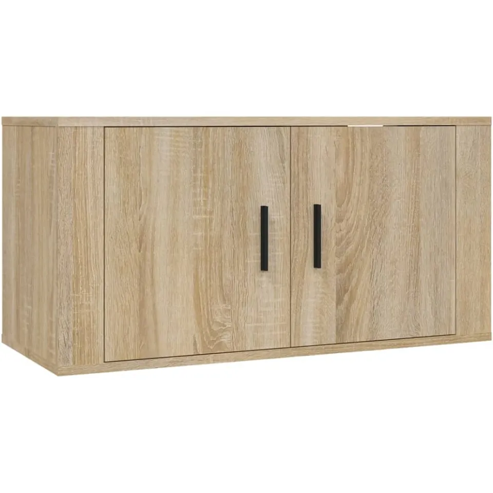 vidaXL Tv-wandmeubels 3 st 80x34,5x40 cm sonoma eikenkleurig, foto 2