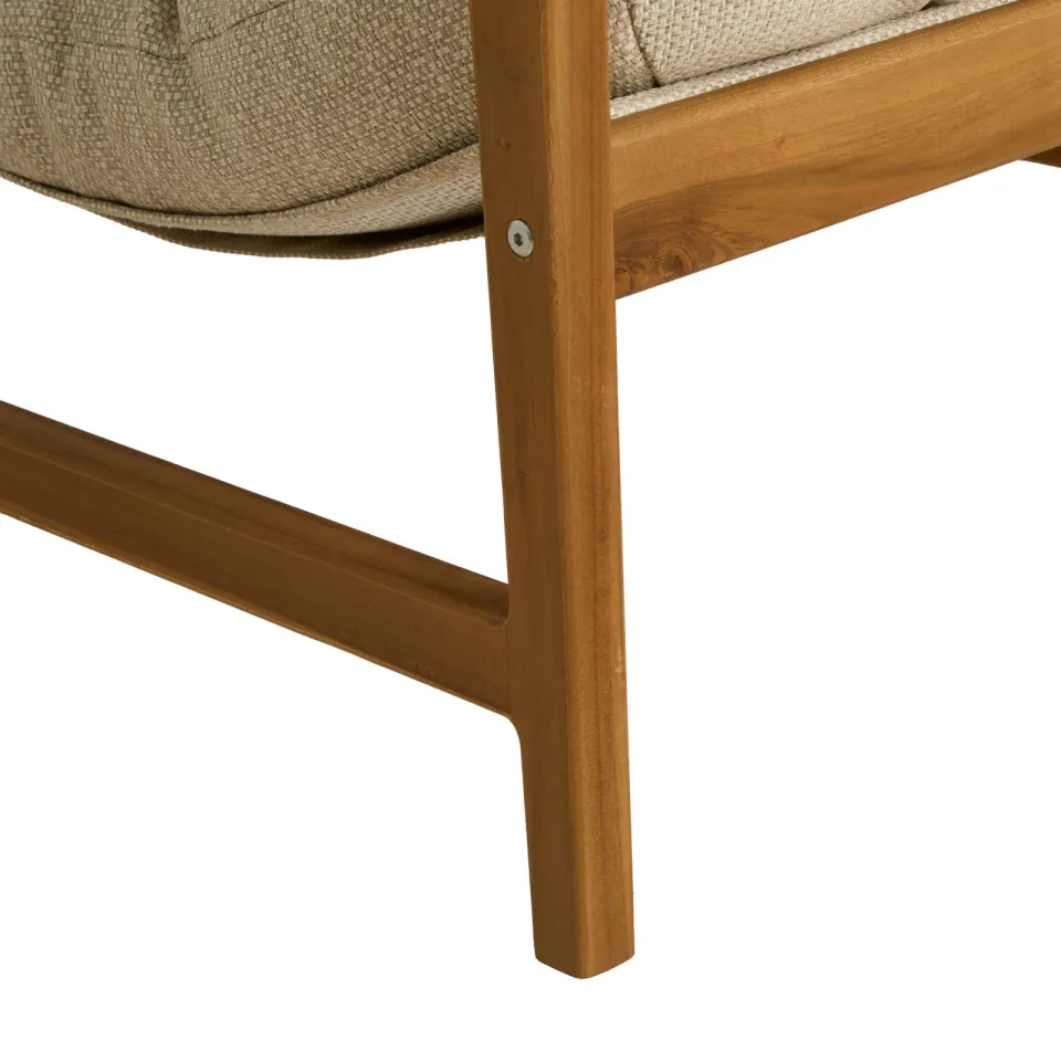 NOUS Garden loungestoel Mist teak beige, foto 6