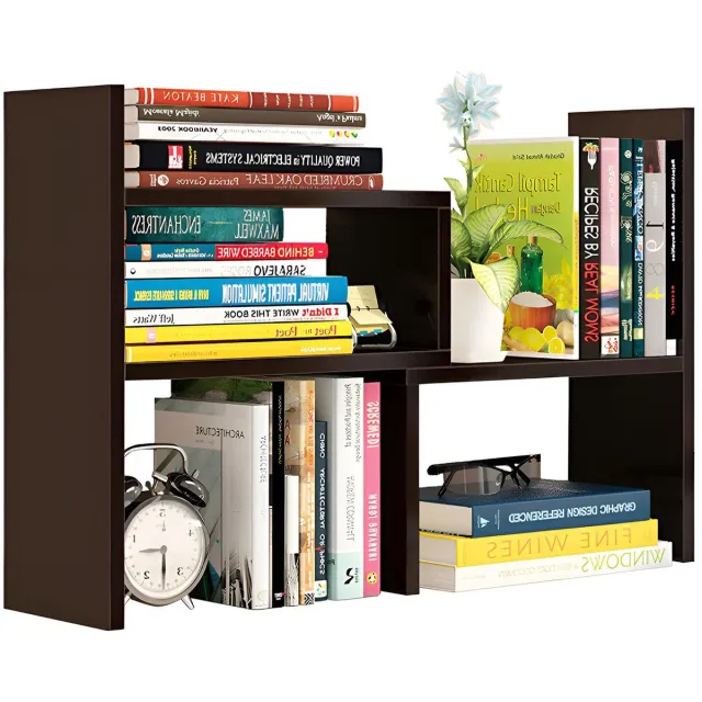 My Ninki ® Multifunctioneel Verstelbaar Schoonheid en Organisatie Desktop Plank voor Thuis en Kantoor bruin