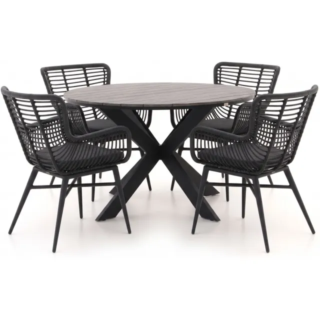 Intenso Furniture Intenso Asti/Fidenza ø126cm dining tuinset 5-delig