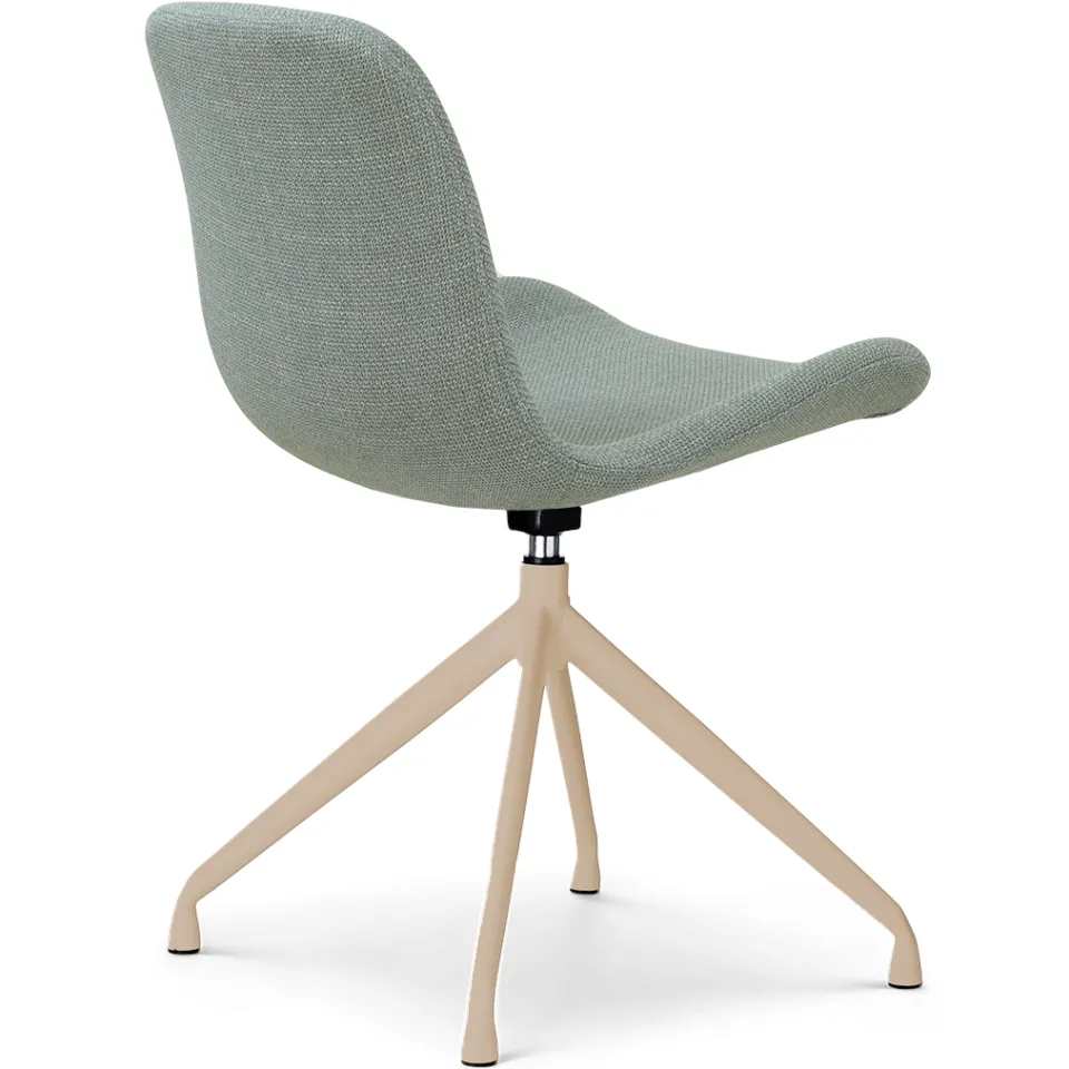 Nolon Nola-Fé draaibare eetkamerstoel saliegroen - beige onderstel, foto 4