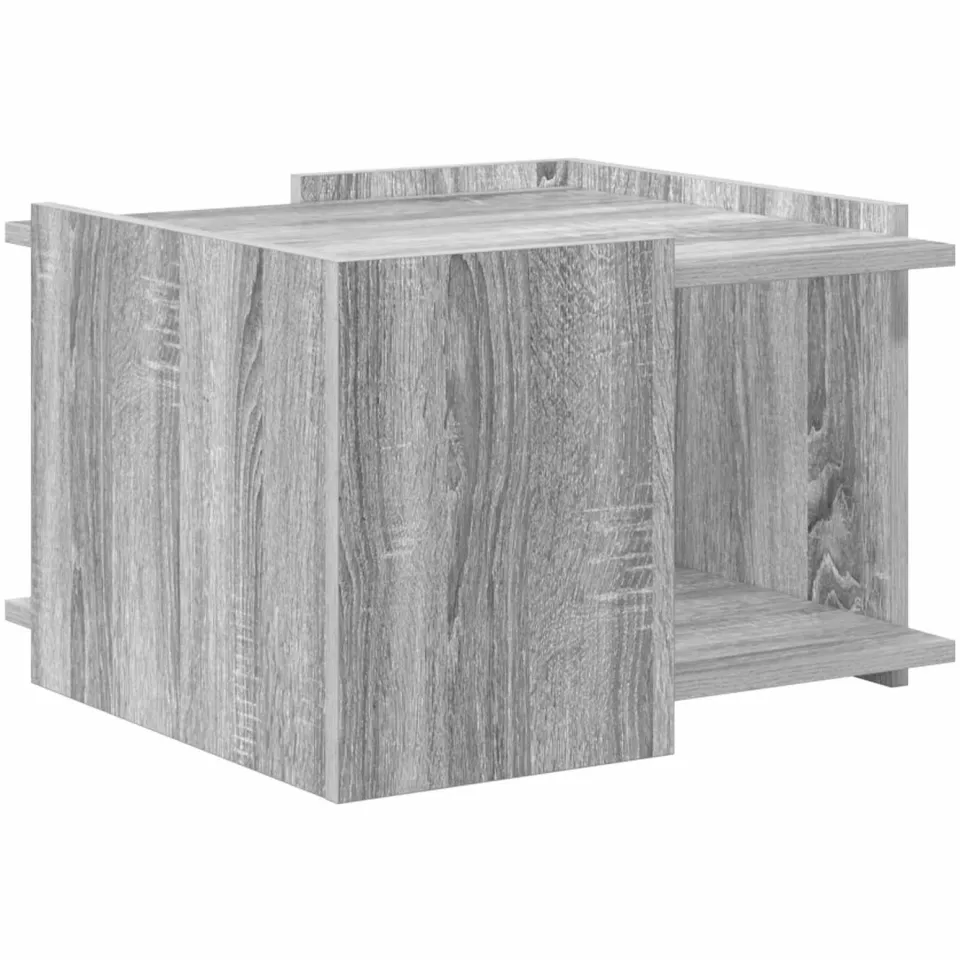 vidaXL Salontafel Grijs sonoma 50,5 x 50 x 33 cm Bewerkt hout, foto 3