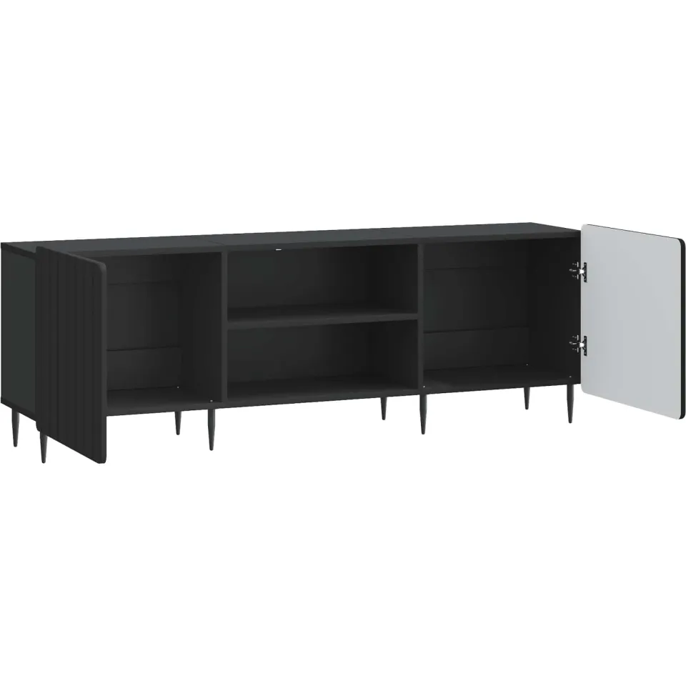 vidaXL TV-kast Zwart 150 x 31 x 52 cm Bewerkt hout, foto 4