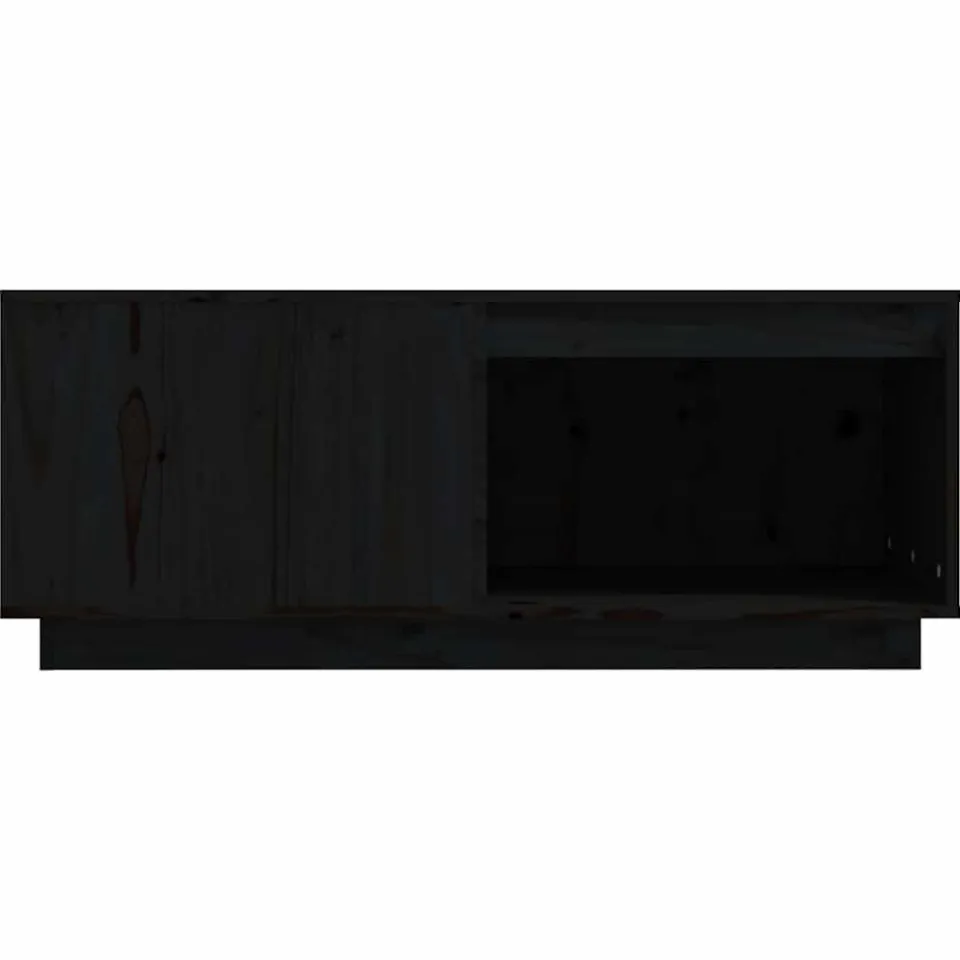 vidaXL Salontafel 100x101x40,5 cm massief grenenhout zwart, foto 4