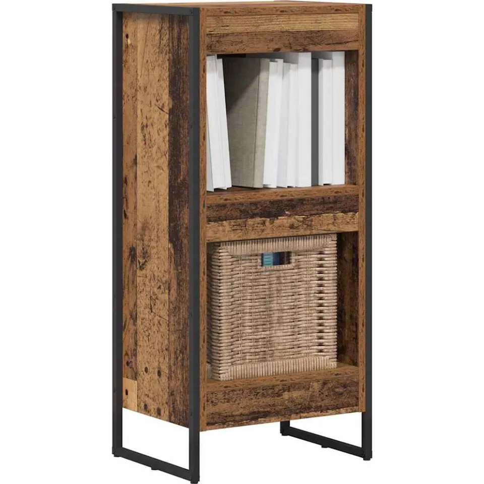 vidaXL Boekenkast 40 x 30 x 86,5 cm Bewerkt hout Oud Hout bruin, foto 2