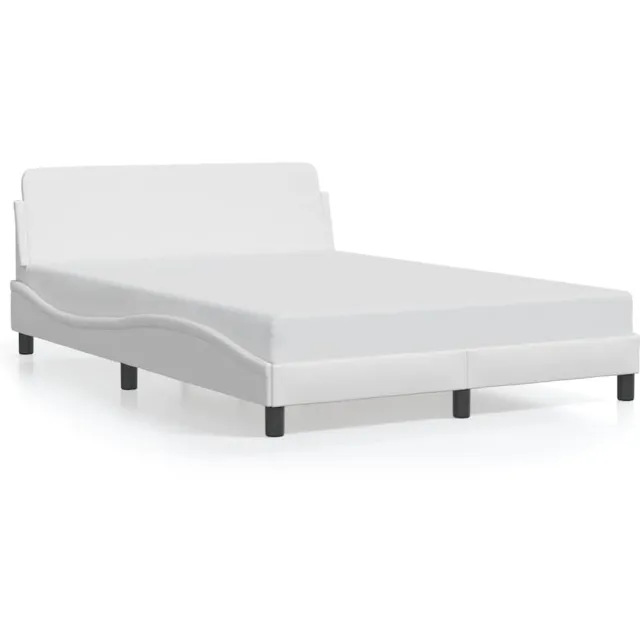 vidaXL Bedframe "Dover" kunstleer wit 140x200 cm