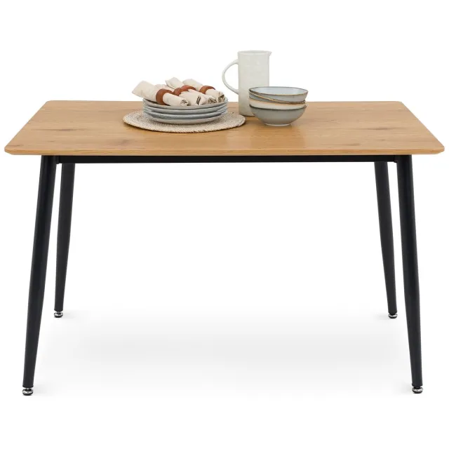 IDIMEX Eettafel NORA 120 x 80 cm – eikenhouten afwerking natuur