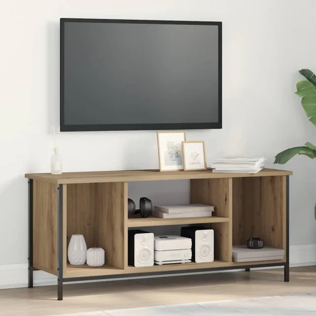vidaXL TV-kast 102 x 35 x 45 cm Artisan Eiken Bewerkt hout, foto 2
