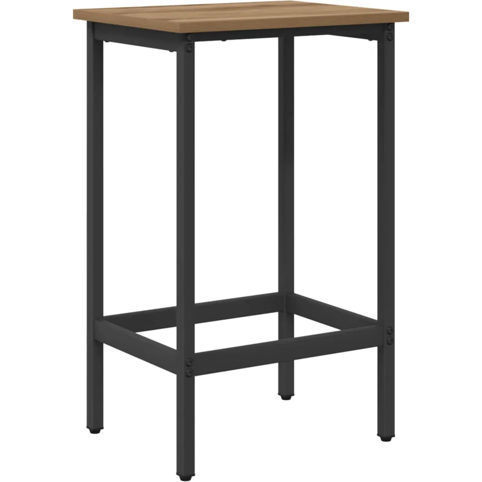 vidaXL Barkruk Artisanaal eiken 40 x 32 x 74 cm Bewerkt hout, foto 3