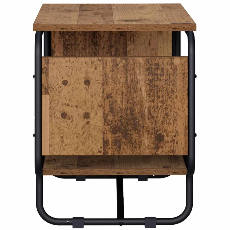 vidaXL TV-standaard 98 x 36 x 45 cm Oud hout bruin, foto 4