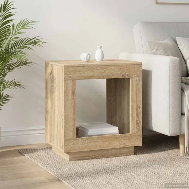 vidaXL Bijzettafel Sonoma Eiken 60 x 40 x 65 cm Bewerkt hout Bruin