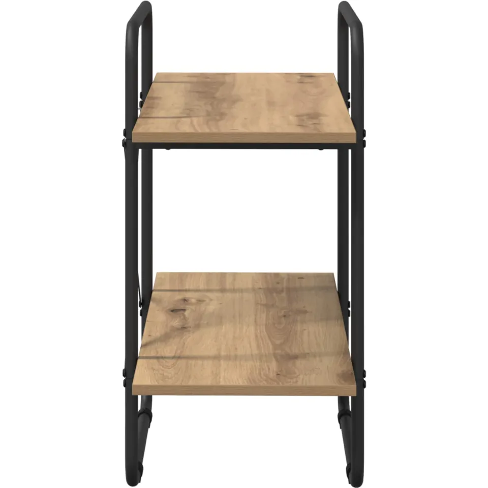 vidaXL Boekenrek 2-laags 60 x 35 x 70 cm PB Artisanaal eiken, foto 4