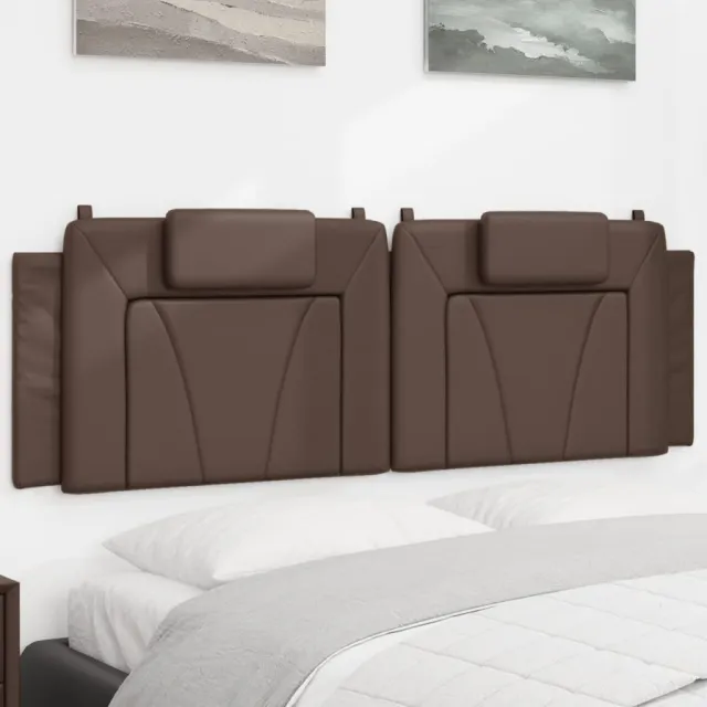 vidaXL Hoofdbordkussen "Viana" 160 cm kunstleer bruin