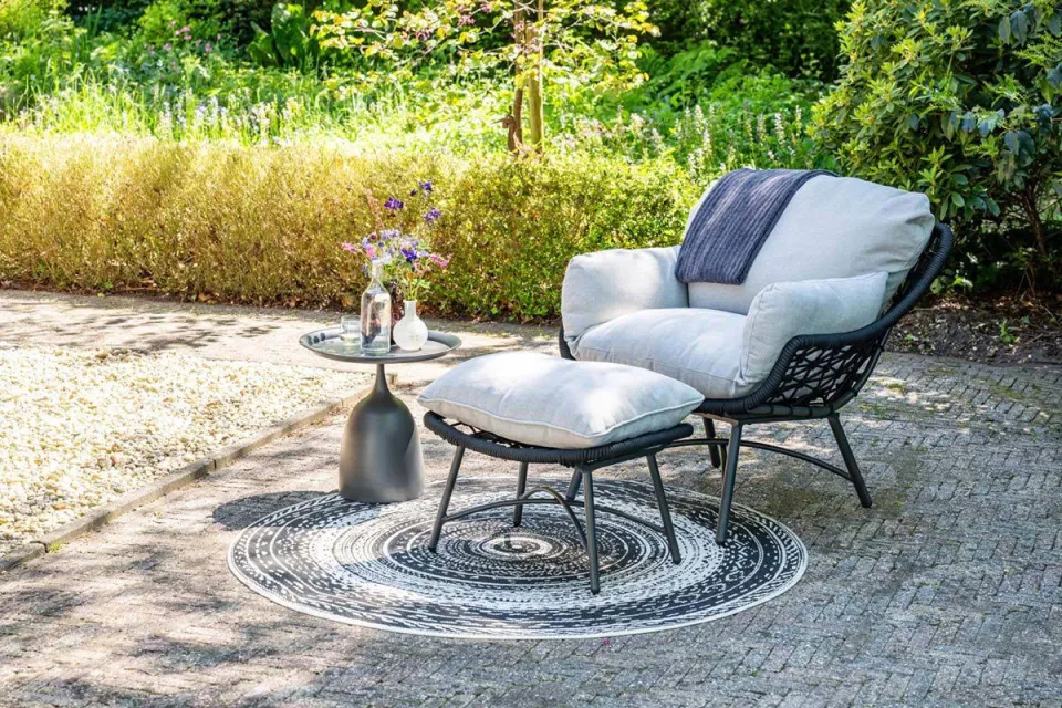 Garden Impressions Mioala bijzettafel (50xH48 cm) Mioala bijzettafel - diameter 50xH48 cm - carbon black Mioala bijzettafel - diameter 50xH48 cm - carbon black, foto 4