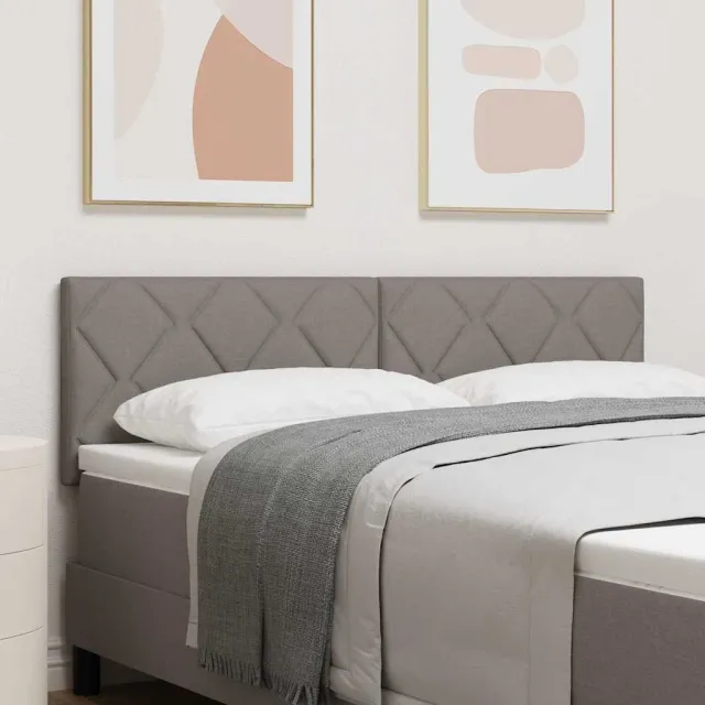 vidaXL Hoofdbord Taupe Stof