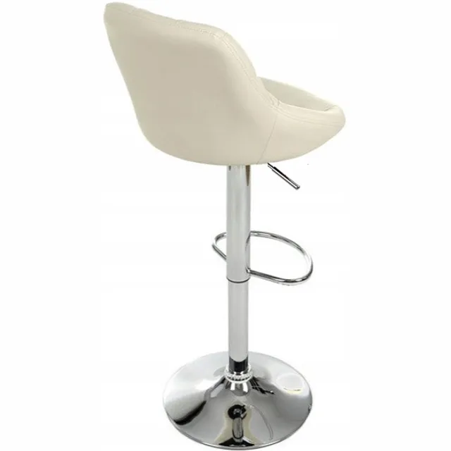 F.H. Angel Barstoel ORIO Beige Kunstleer - Verstelbaar & Draaibaar - 108 cm
