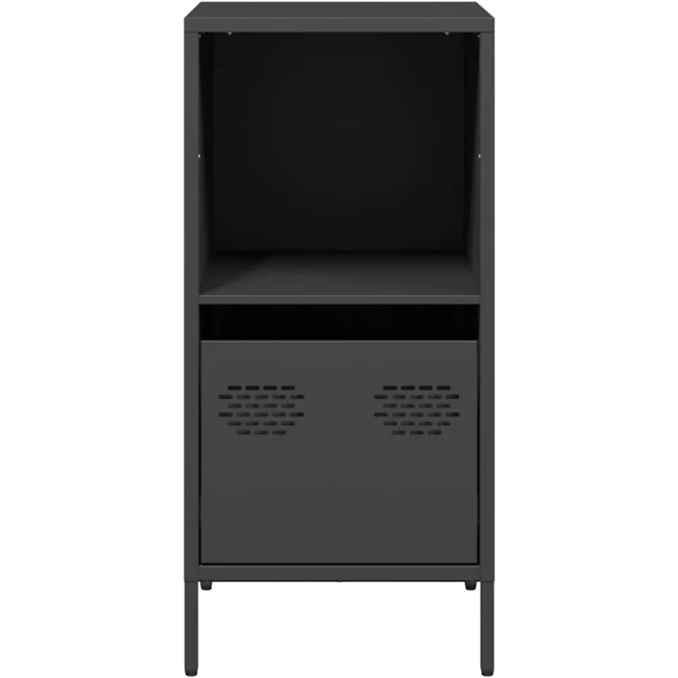 vidaXL Dressoir 35x39x73,5 cm koudgewalst staal zwart, foto 4